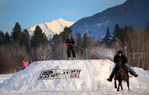 Equestrian Skijoring Whitefish Montana